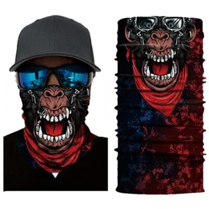 Pull Up Face Mask Scarf AntiPollution Cycle Snowboard Motorcycle Biker Chimp #9 - Picture 1 of 4