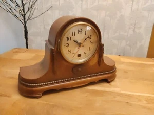 Antique Wood Napoleon Clock Decor Fretwork With Quartz Movement 33.7x20x11.8cm - Picture 1 of 10