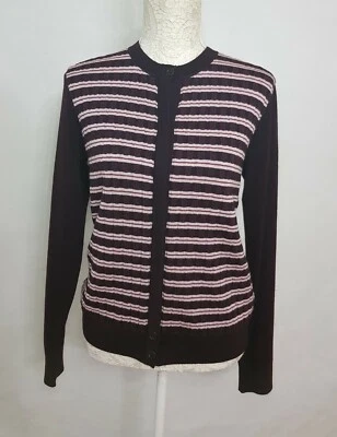 Womens Pringle 1815 Scotland Cardigan 100% Extra Fine merino Wool L  - Image 1 of 4