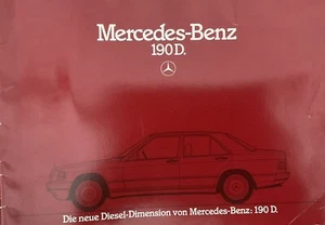 MERCEDES BENZ. 190D. BROCHURE. 1984 - Picture 1 of 5