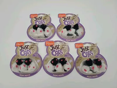 5 PK Hartz Just For Cats Mini Mice Cat Toy, Catnip Filled, 25 Total Mice In 5pk - Image 1 of 3