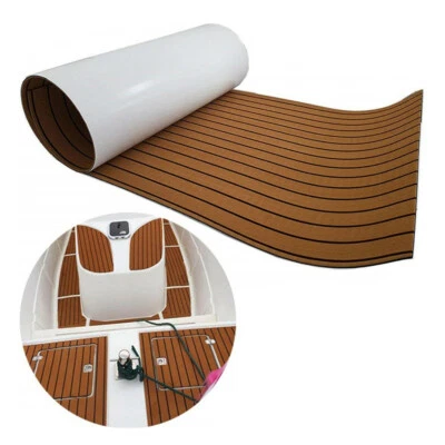 Foam Flooring Pad Boat Sheet Mat Car Marine Decking Carpet Teak EVA 240x45cm - Image 1 of 4
