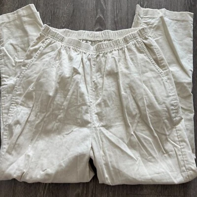 Pantalones plisados vintage años 90 Village Square By Haband para mujer - talla 14 A beige Foto 1 de 4