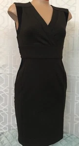 Gucci Dress Brown With Velvet Side Stretch Sleeveless ￼v Neck Size S - Picture 1 of 7