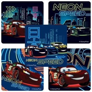 Cars Stickers x 5 - Glow in the Dark - Car Racer Stickers Birthday Party Disney - Picture 1 of 1