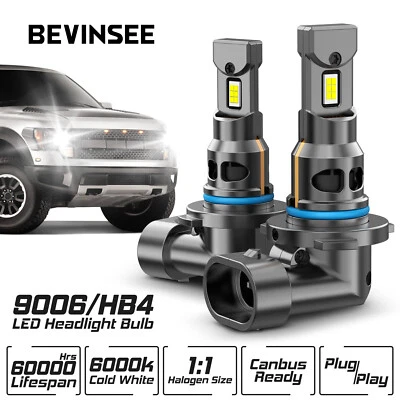 BEVINSEE 9006 HB4 LED Fog Light Bulbs Globes 70W For Holden Commodore VE 10-13 - Image 1 of 4