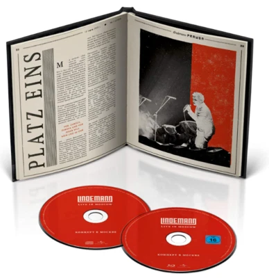 Lindemann (Rammstein) - Live in Moscow Deluxe A5 Hardcover CD + Blu Ray NEU OVP  - Bild 1 von 3