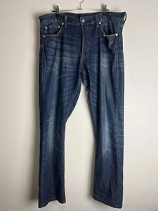 W36 L32 RALPH LAUREN Men’s Varick Skinny Polo Jean Blue Button Fly - Picture 1 of 12