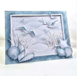 5PCS Sea Birds Metal Animal Dies Cutting Scrapbooking Card Cutting Template DIY - Picture 1 of 5