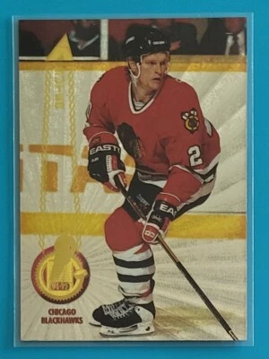 1994-95 Pinnacle Rink Collection #137 Gary Suter Chicago Blackhawks Hockey Card  - Image 1 of 2