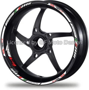 Laminated RSV 4 Factory Aprilia RSV4 Motorcycle Wheel Decal 12 Rim Stickers /369 - Picture 1 of 2
