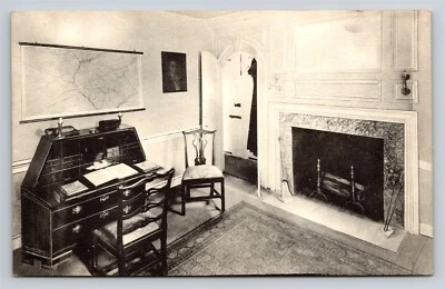 Valley Forge PA George Washington Headquarters Reception Room Postcard Albertype - Image 1 of 3