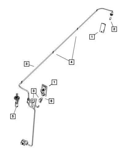 Genuine Mopar 2009-2012 Dodge Ram 1500 Cargo Lamp Wiring Harnessess 68054185AA - Image 1 of 1