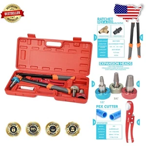 Complete 6-Piece PEX-a Expansion Tool & Cutter Set - Efficient and User-Friendly - Picture 1 of 11