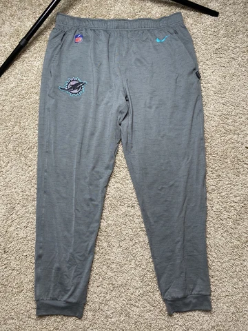 Nike Miami Dolphins NFL On Field Apparel Sweatpants Dri Fit Men’s Size XXL Cover