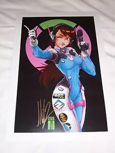 2016 WONDERCON BLIZZARD OVERWATCH D.VA ART PRINT BY JEFF MARTINEZ 13x19 - Bild 1 von 1