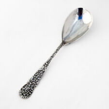 Chrysanthemum Berry Spoon Stieff Sterling Silver 1904