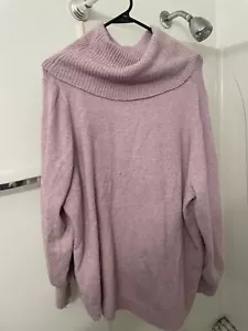 Maglione donna Philosophy viola collo cappuccio manica lunga 3XL - Foto 1 di 5