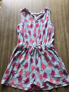 Fall's Creek Floral Sleeveless Romper with Drawstring Waist Girls Sz 7-8 - Picture 1 of 3