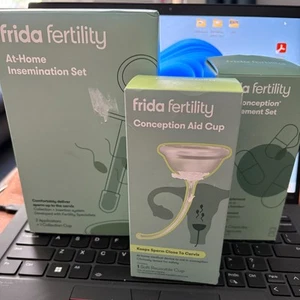 Frida Fertility At-home Insemination Lot 3 pc Insemination Kit + Conception Cup - Picture 1 of 14