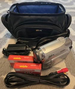 JVC GR-D350U DV Camcorder w/ Battery, AV Cord, AC Adapter, and 2 DV Cassettes - Picture 1 of 8