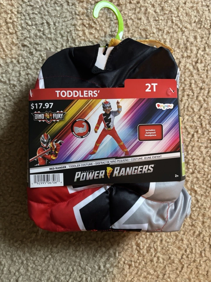 Disfraz de Power Rangers Dino Fury 2T para niños pequeños Foto 1 de 1