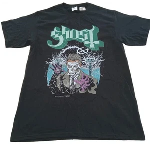 Ghost Band Tesla Coil Shirt Papa Emeritus Black Graphic Print Men's Medium NEW! - Picture 1 of 5