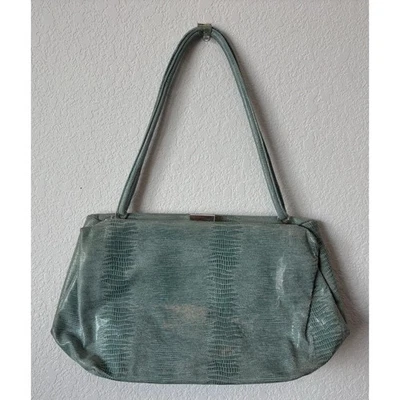 Bolso de Hombro Antonio Melani Verde Imitación Piel de Serpiente Y2K Estilo Vintage Elegante Foto 1 de 4