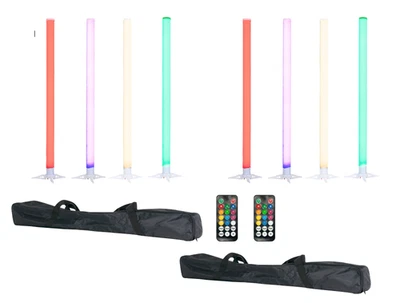 Eliminator Lighting Battery Powered LED BP TUBES 8 PACK With 2 Bags & 2 Remotes - Image 1 of 4