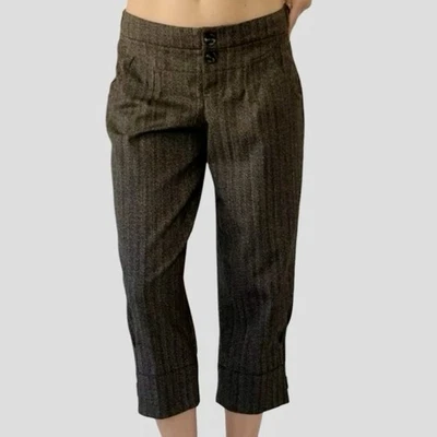 Vintage Body von Victoria Damen braun Wolle Knickerbocker Hose Nadelstreifen Gr. 10 - Bild 1 von 4