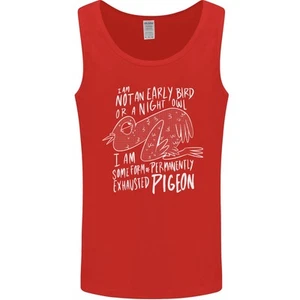 Divertido Siempre Cansado Cansados Exhausted Pichón Hombre Camiseta sin Mangas - Imagen 1 de 9