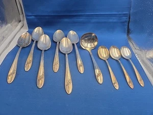 Lote de 10 piezas para servir Oneida QUEEN BES II plateadas - Imagen 1 de 7