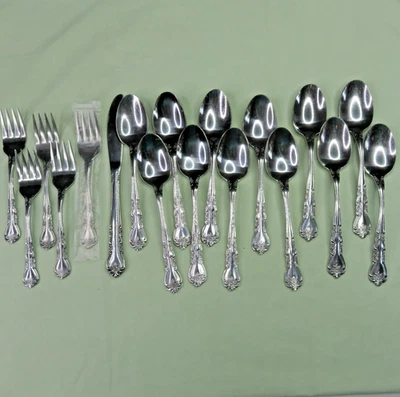 Lote de 18 tenedores de ensalada cuchillos de cena Rogers Delight Foto 1 de 4
