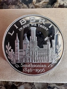 1996-P Smithsonian - Proof - Silver Dollar Coin - Picture 1 of 2