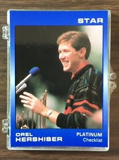 1989 Star Company OREL HERSHISER PLATINUM Set Limited  #494/1,000 Print F602003