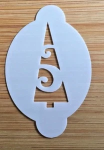 Face painting stencil reusable washable Christmas tree Mylar 190 micron - Picture 1 of 4