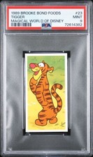 1989 TIGGER Brooke Bond Foods MAGICAL WORLD OF DISNEY #23 PSA 9 MINT