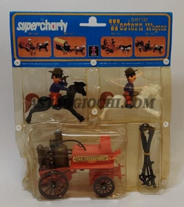SUPERCHARLY WESTERN WAGONS DULCOP COMPONIBILI SOLDATINI VINTAGE '80 NEW IN BOX - Picture 1 of 5
