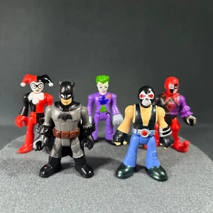 Lote de figuras Imaginext DC Super Friends Batman Bane Harley Quinn Joker Bufón - Imagen 1 de 22