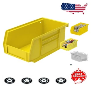 Versatile 24-Pack Plastic Storage Bins - Ideal for Garage, Pantry, Craft Space - Picture 1 of 11