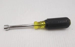 Klein Tools 11/32" Nut Driver 3 Inch Hollow Shaft, Cushion Grip 630-11/32 In. - Picture 1 of 6