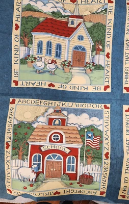 Susan Winget 1993 Copywrighted N.T. Panel de 4 escenas Inc., Fabric Traditions Foto 1 de 4