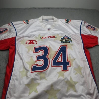 Camiseta de colección Ricky Williams 2003 Pro Bowl para hombre 58 Miami Dolphins Reebok NFL Foto 1 de 4