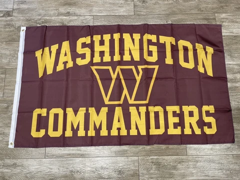 Washington Commanders 3x5 ft Flag NFL Super Bowl Champions Redskins Banner 2022 Cover