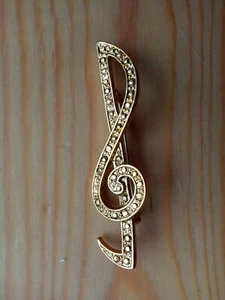 Chiave di Violino Spilla, Piacevole Musical Regalo Articolo, Venditore UK - Picture 1 of 4