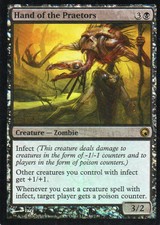 Magic Mtg FOIL Scars of Mirrodin Hand of the Praetors   slightly played