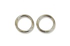 Welded O-Ring 10mm - 50mm Metal Nickel Plated 4mm Circle Rings x1 - x100
