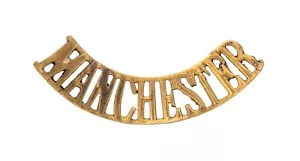 Título de hombro Manchester metal latón - Imagen 1 de 1