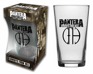 Pantera Cowboys From Hell Trinkglas Bierglas-Beer Glass  NEU & OFFICIAL! Metal