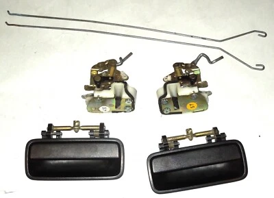90 91 Honda Civic Wagon & 4dr set Rear Door Latch Lock & Handles OEM Right Left - Image 1 of 4